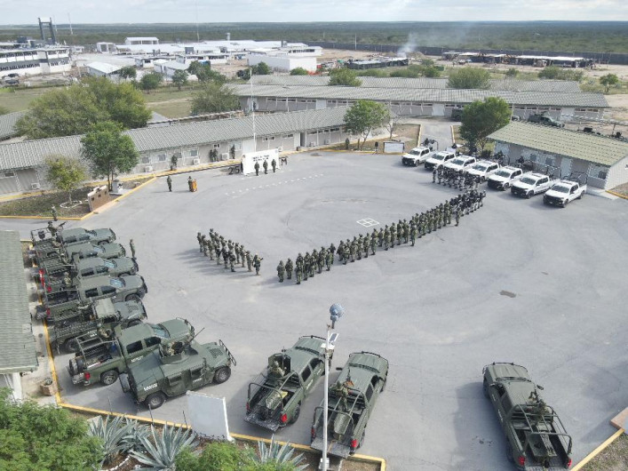 Arriban 300 elementos del Ejército para reforzar la Seguridad en Tamaulipas.