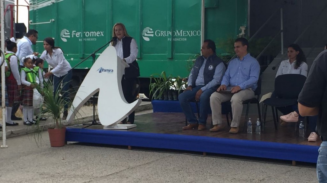 Llega vagon verde a Altamira