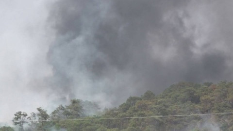 Así luce el incendio de la sierra de Oaxaca