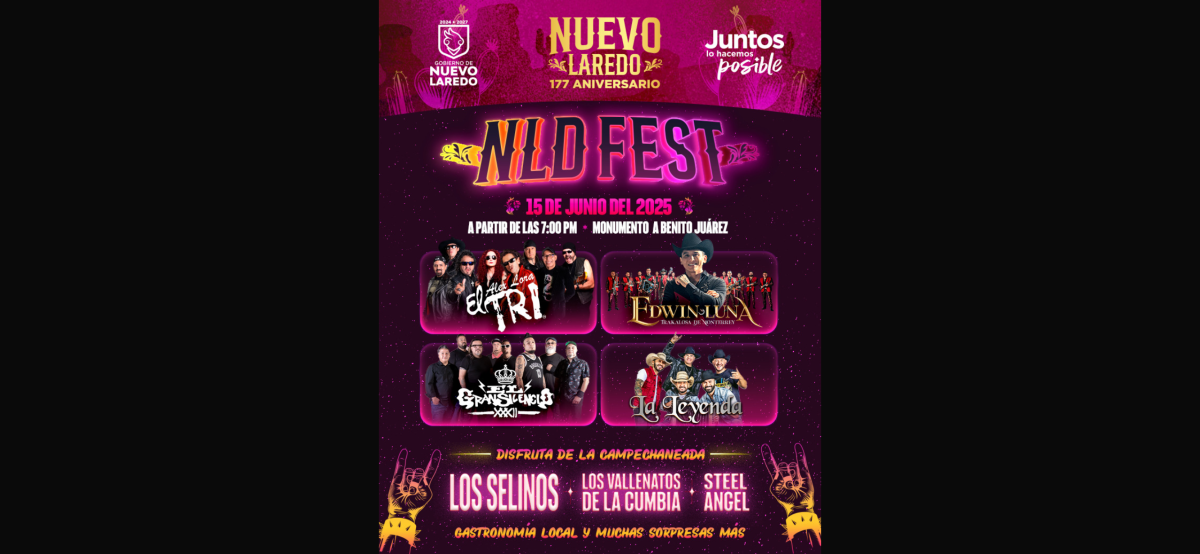 Todo listo para celebrar en grande el 177 Aniversario de Nuevo Laredo