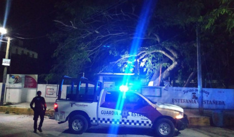 Realiza Guardia Estatal recorridos nocturnos en planteles educativos