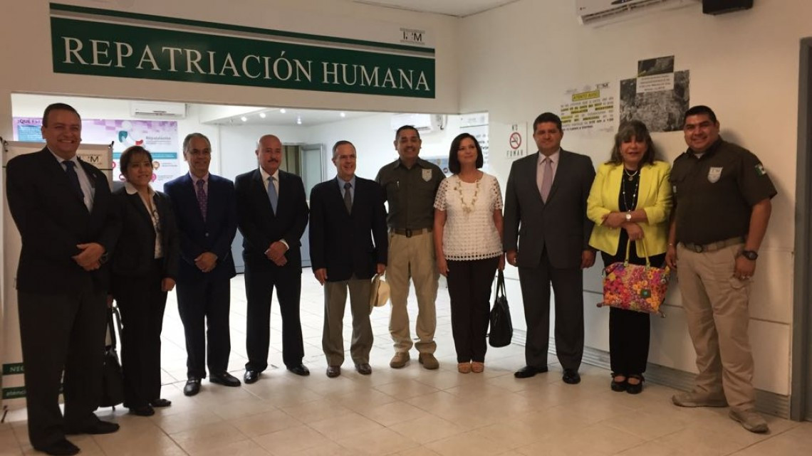 Cónsules centroamericanos visitan INM en Reynosa