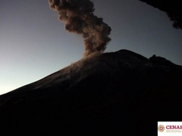 Explosión en el Popocatépetl