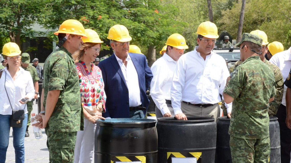 Presente alcaldesa en ceremonia de Destrucción de Armas