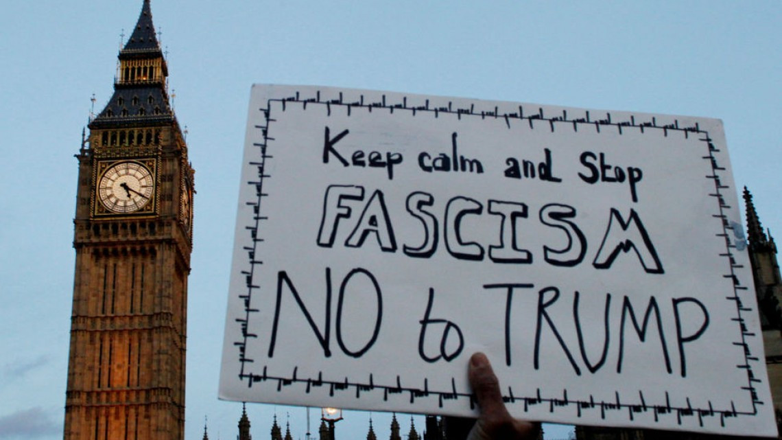 Protestan en Londres por la próxima visita de Trump a Reino Unido 