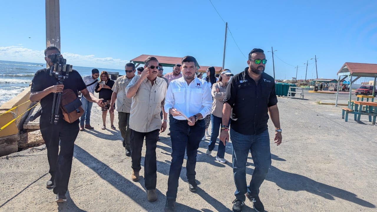 Evalúan daños en Playa Bagdad para su rehabilitación