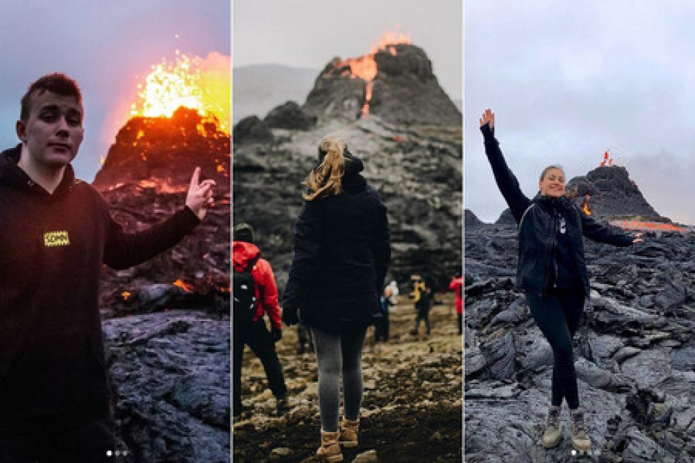 Venden volcán en erupción en Islandia 
