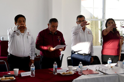 Toman protesta integrantes del COCODI de la SSPT 