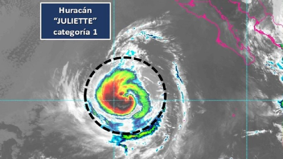 ‘Juliette’ se debilita a categoría 1 sin afecta a México