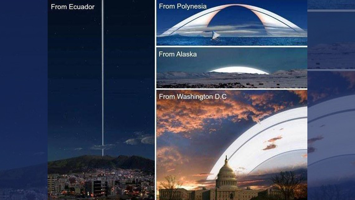 Así sería la Tierra con los anillos de Saturno