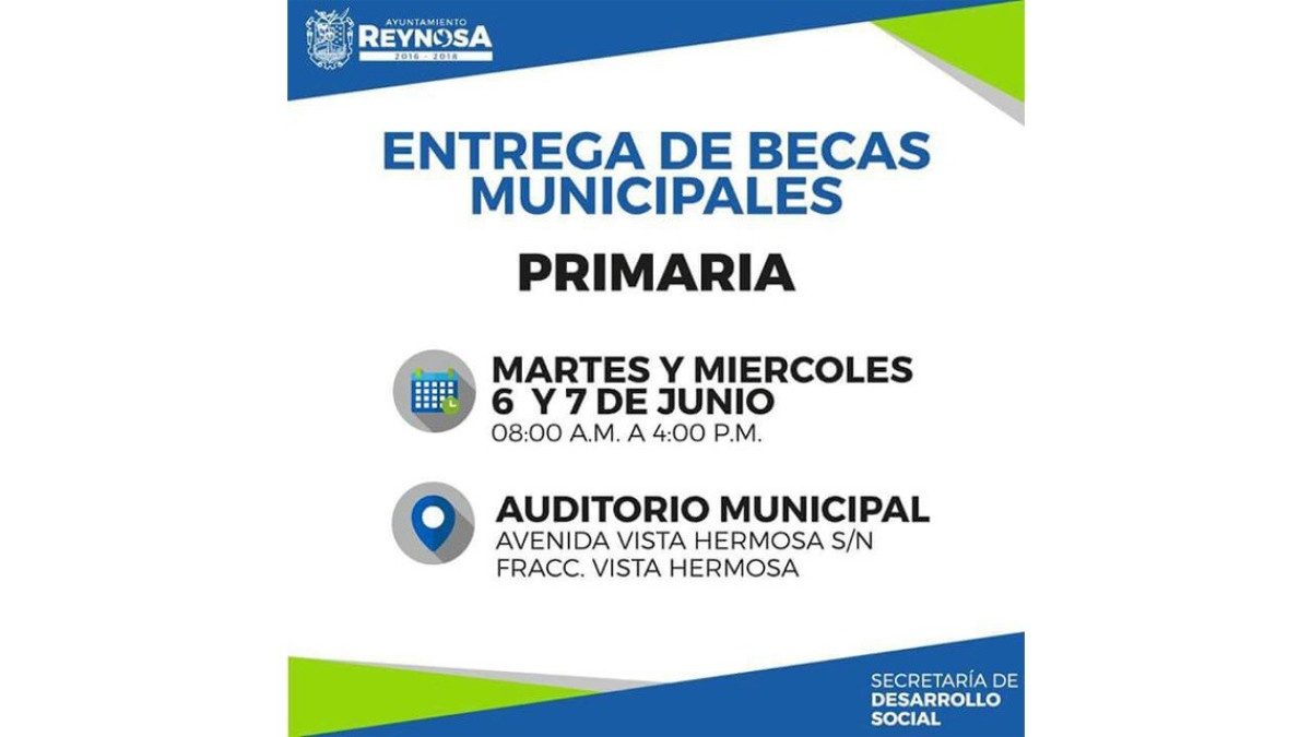 Dan a conocer fechas para entrega de tarjetas de becas