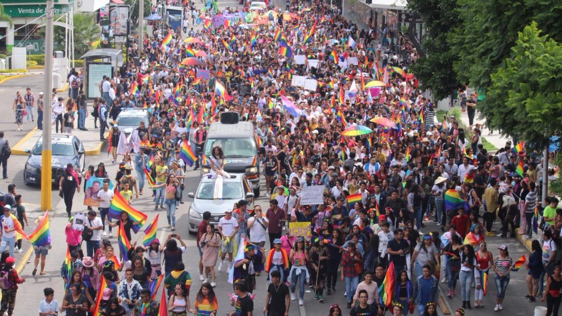 Puebla marcha por el orgullo LGBTI