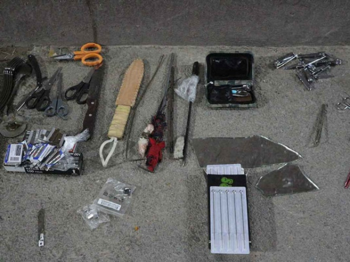 Confiscan objetos prohibidos en Cereso de Juárez