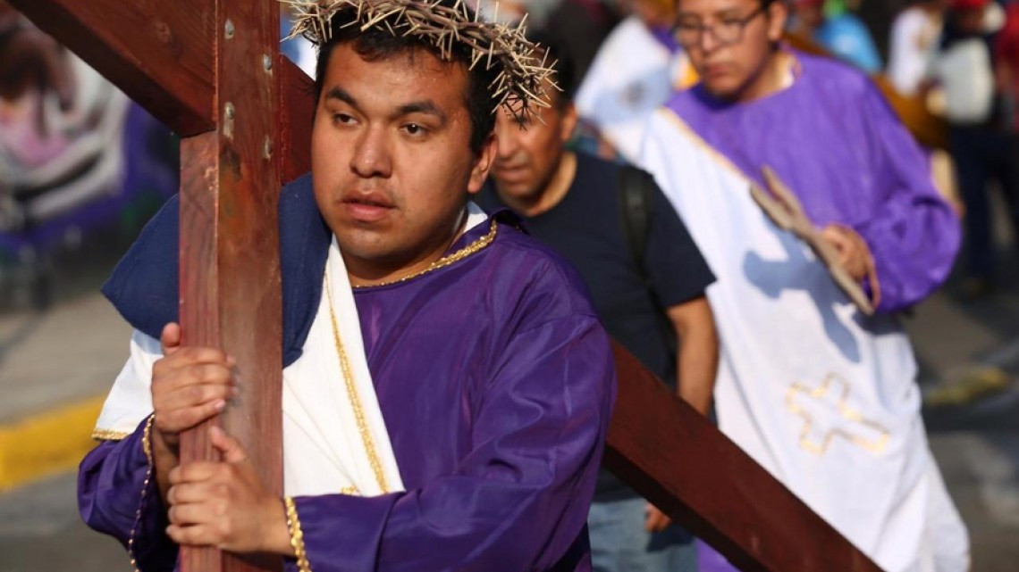 Realizan la 176 Representación de Cristo en Iztapalapa