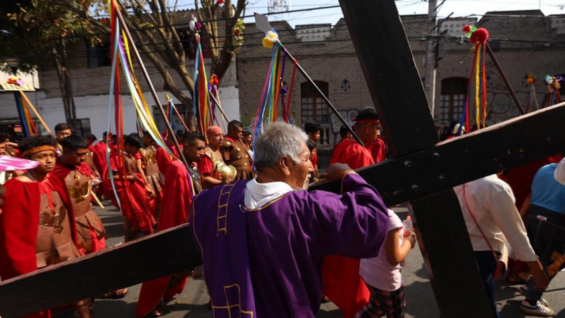 Realizan la 176 Representación de Cristo en Iztapalapa