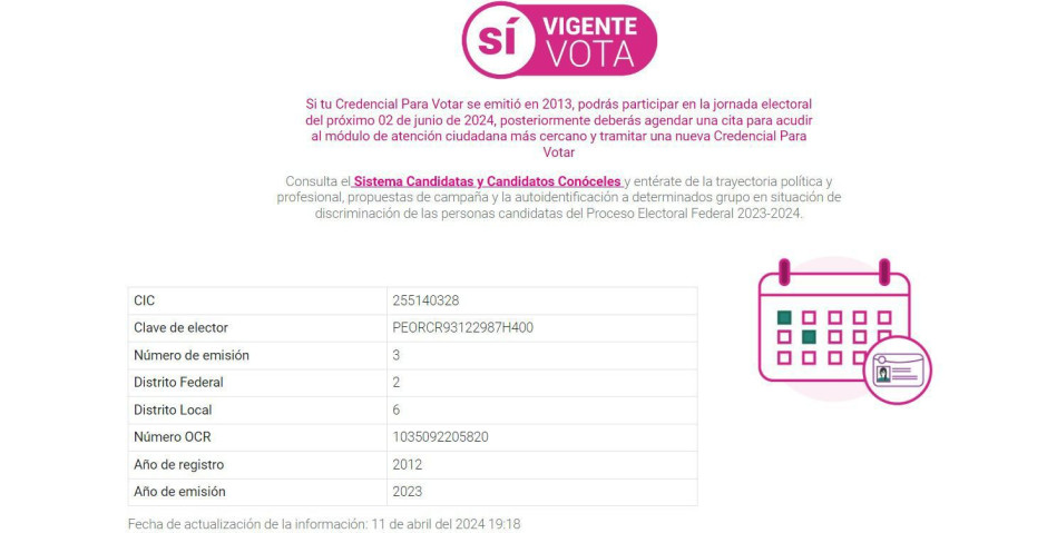 INE Restaura los Derechos Políticos a Carlos Peña Ortiz