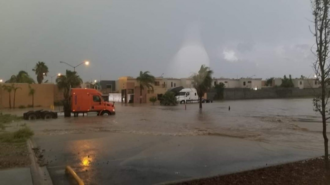 Tromba en Nuevo Laredo