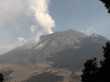 Van 55 exhalaciones del Popocatépetl en las últimas horas