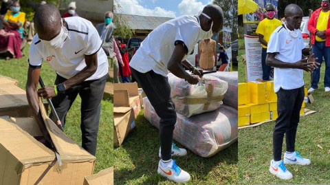 Eliud Kipchoge en apoyo de atletas afectados por la pandemia