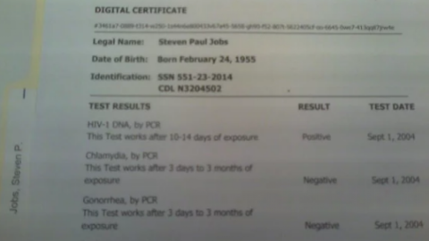 Steve Jobs habría sido diagnosticado con VIH en 2004