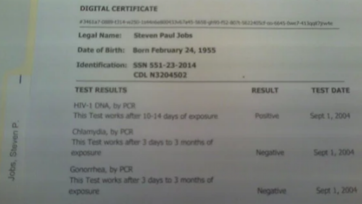 Steve Jobs habría sido diagnosticado con VIH en 2004