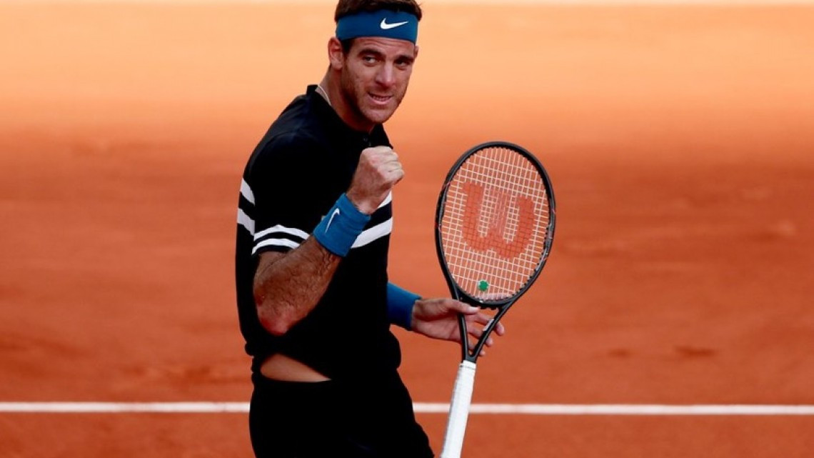 Juan Martín Del Potro avanza a octavos de final en Abierto de Francia