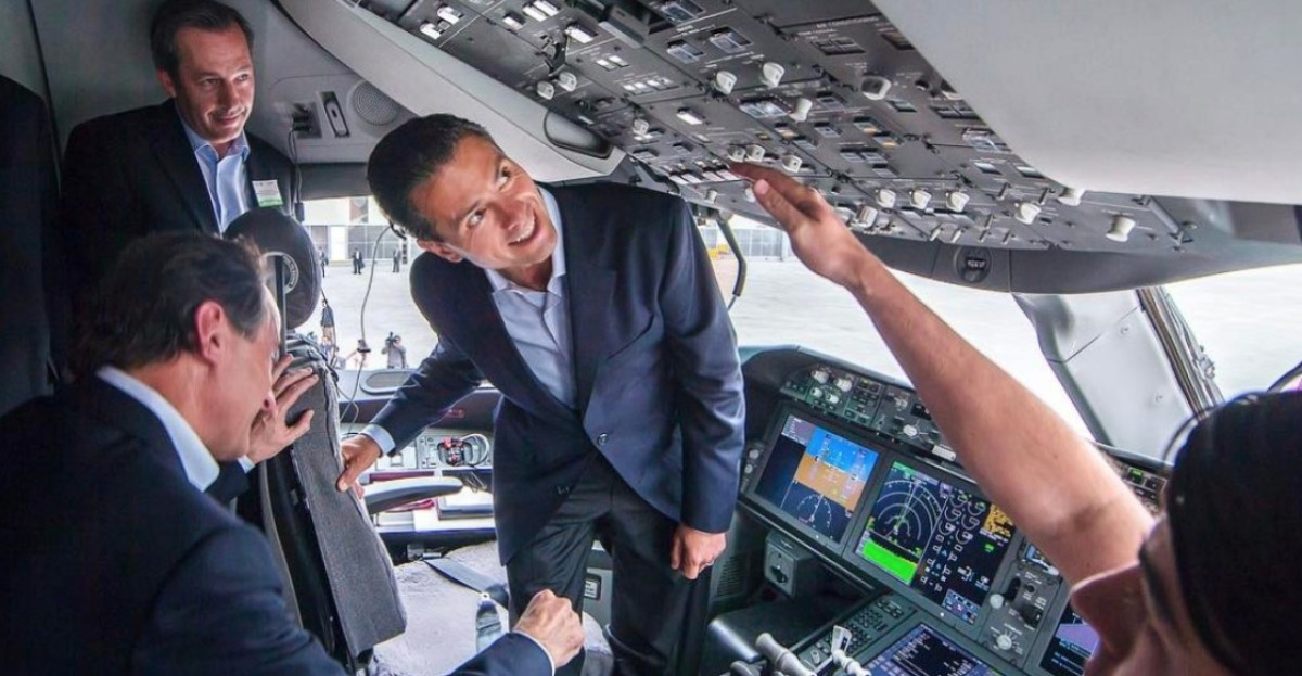 746 botellas de alcohol a bordo del avión presidencial