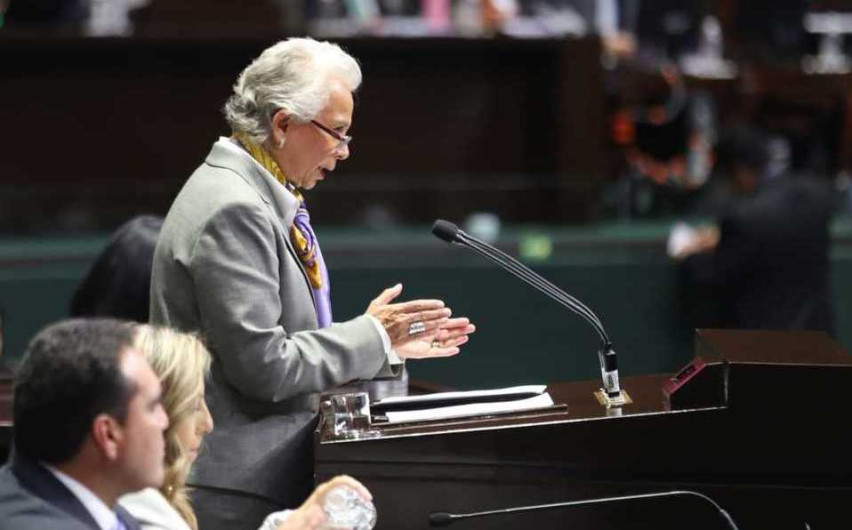 Sánchez Cordero comparece ante Cámara de Diputados