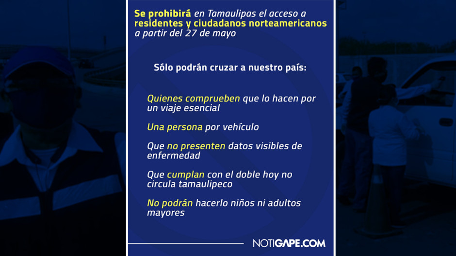 A partir de hoy activan en Tamaulipas operativos sanitarios en puentes fronterizos