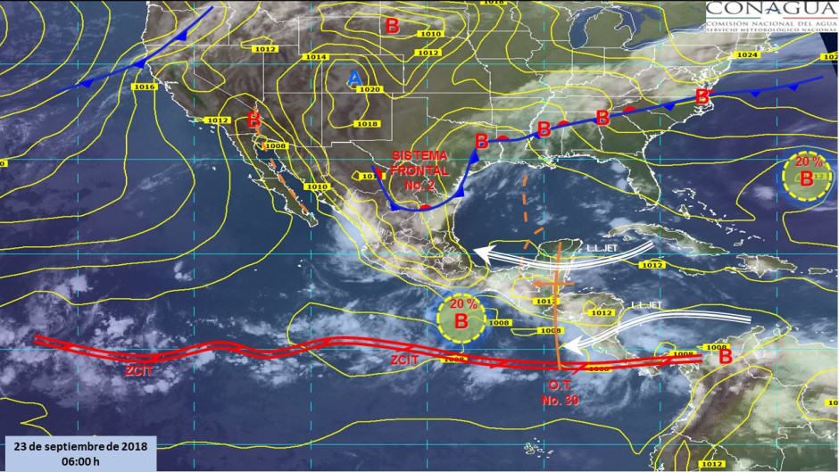 Tormentas intensas con actividad eléctrica en noreste, occidente, oriente y sureste del país
