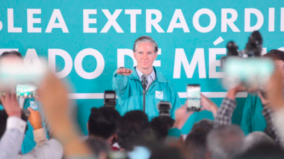 Ratifica Panal a Alfredo del Mazo como candidato a gubernatura de Edomex