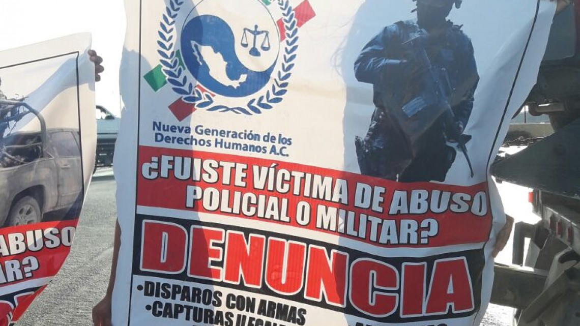 Protesta contra marinos