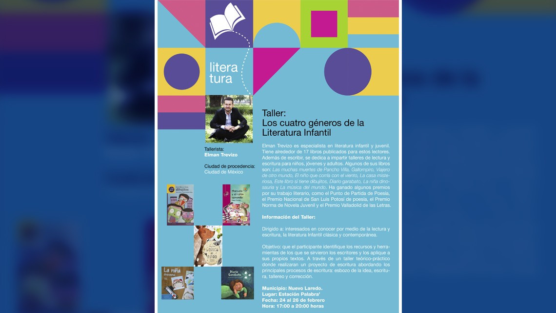 Talleres de literatura, cine, teatro y música en las principales ciudades tamaulipecas