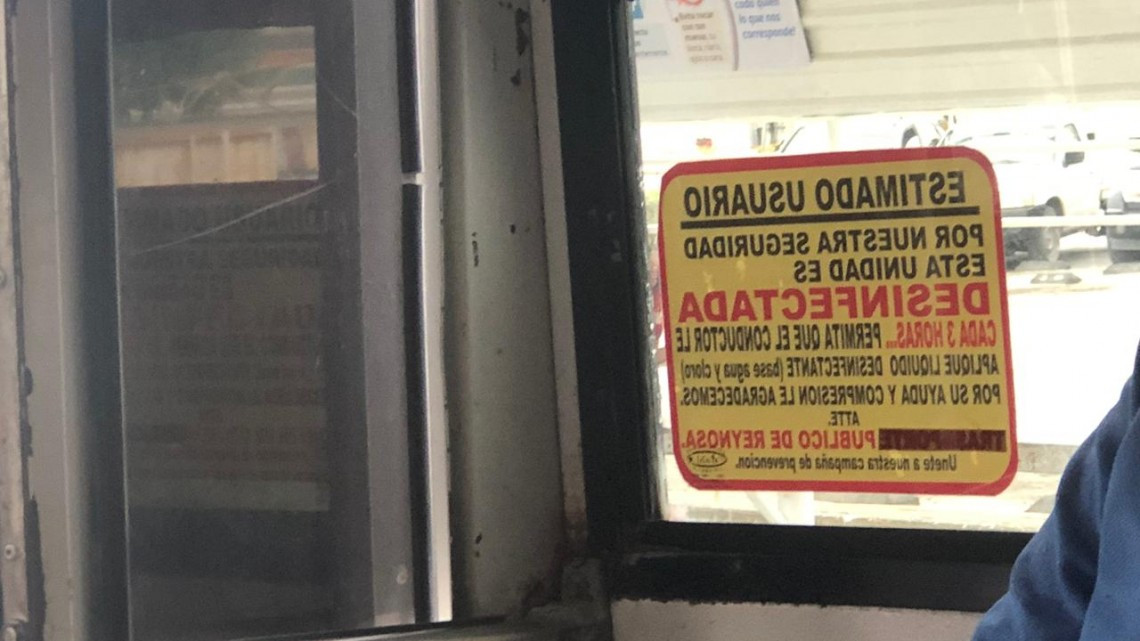 Obedece transporte público medidas de prevención