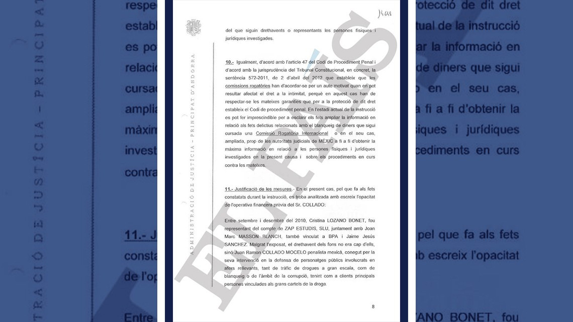 Embarga Andorra 76.5 mde a ex abogado de EPN