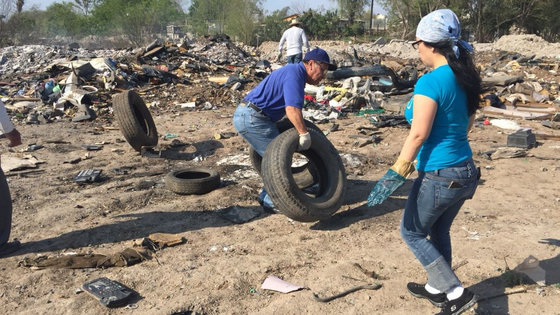 Realizan saneamiento de predio 