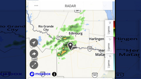 Arribó a Reynosa frente frío con lluvias y bajas temperaturas 