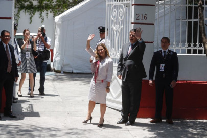 Exitosa reunión entre AMLO y Chrystia Freeland