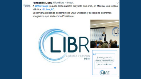 Acusan a Margarita Zavala de plagiar el nombre y logo de su asociación