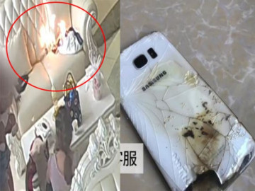 Teléfono Samsung explota en China