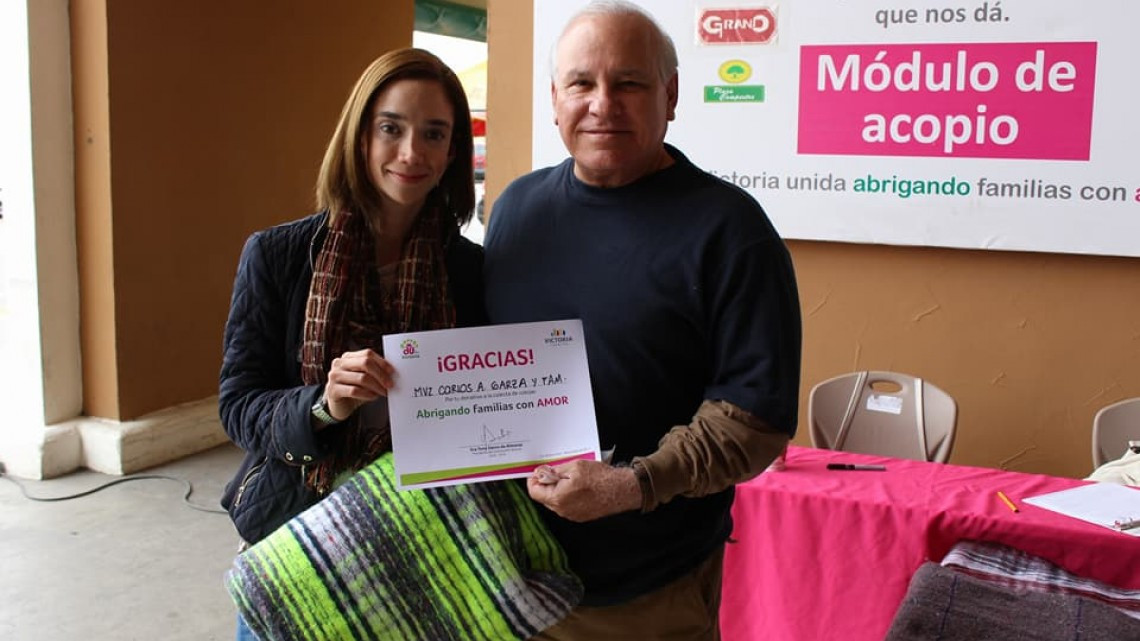 Realizan campaña "Abrigando Familias con Amor"