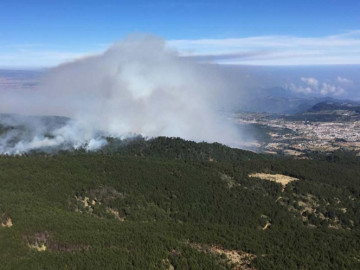 Incendio forestal en Veracruz, controlado en un 85 por ciento