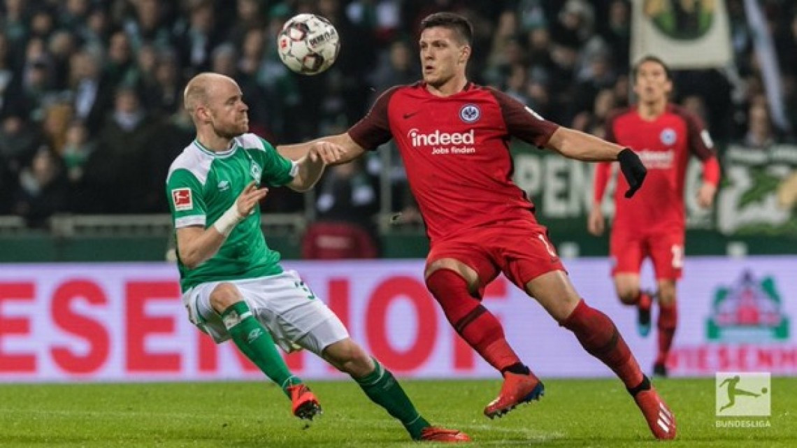 Frankfurt empata 2-2 ante el Werder Bremen en la Bundesliga 