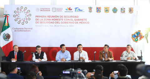 Se reúnen en Tamaulipas Gobernadores de la Comisión de Seguridad de la CONAGO