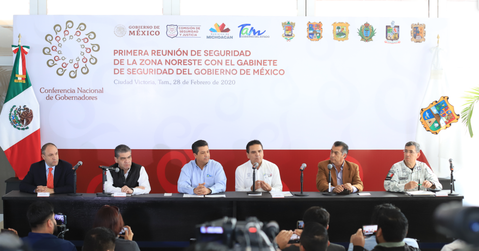 Se reúnen en Tamaulipas Gobernadores de la Comisión de Seguridad de la CONAGO