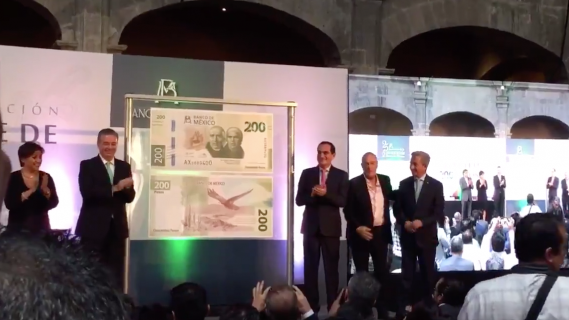 Presentan nuevo billete de 200 pesos