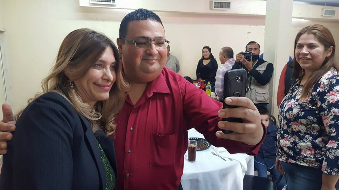 Asiste Maki a posada de sindicatos de Telesecundarias