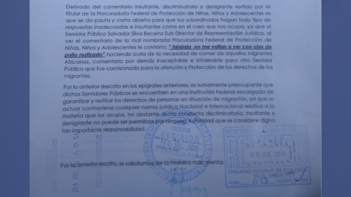 Procuradora llama “caníbales” a migrantes