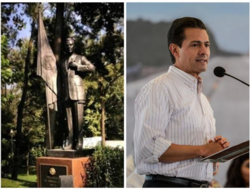 EPN ya cuenta con su estatua en Los Pinos