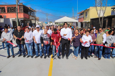 Entregó Alcalde Carlos Peña Ortiz pavimentación por más de 2.6 MDP en Condado del Norte